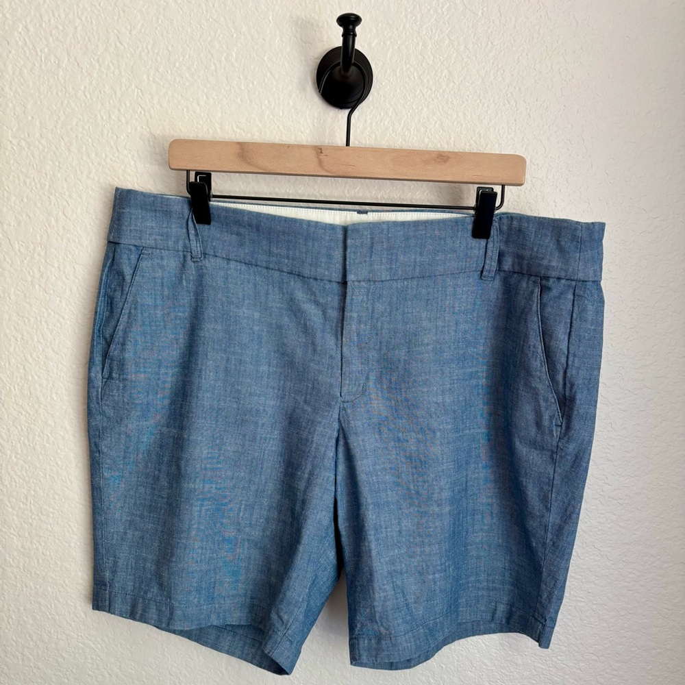 J.Crew 9" Chambray Bermuda Chino Shorts